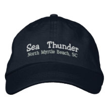 Sea Thunder Embroidered Hats