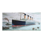 Sea Trials of RMS Titanic Stretched Canvas Prints