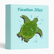 Sea Turtle Binder