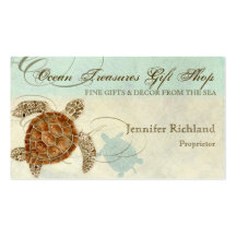 Sea Turtle Coastal Beach - Business Cards