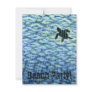 Sea Turtle Silhouette Personalized Announcement