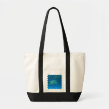 Sea Turtle Swim  Canvas Tote Tote Bags