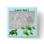 Sea turtles template button