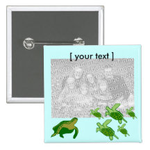 Sea turtles template button