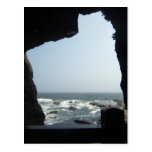 Sea view from a cave postcard