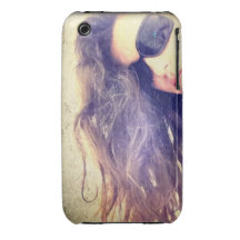 Sea wave hair sunglass iPhone 3 cases