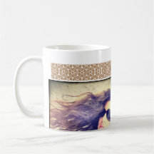 Sea wave hair sunglass mug
