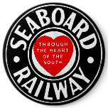 Seaboard Air Line Railway Heart Logo Button