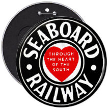 Seaboard Air Line Railway Heart Logo Button