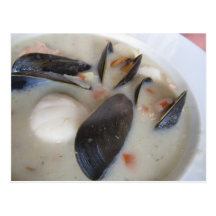 Seafood Chowder Post Card