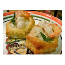 Seafood In Pastry Post Cards
