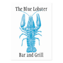 Seafood or fishing theme business card