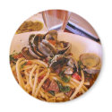 Seafood Pasta Clams Food magnets