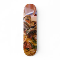 Seafood Pasta Clams Food Skate Board Decks