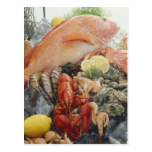Seafood Postcard