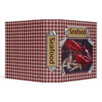 Seafood Recipes Vinyl Binders