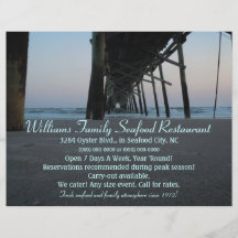 Seafood Restaurant Flyer