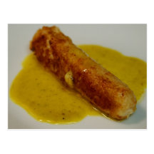 Seafood Sausages With Saffron Sauce Postcards
