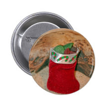 Seaglass Christmas Stocking Pin