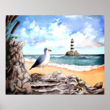 Seagull coast posters