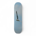 Seagull Flying On Sky High Custom Skate Board