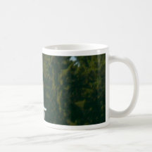 Seagull Flying Over Trees Mugs