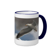 SEAGULL IN CLOUDS MUG