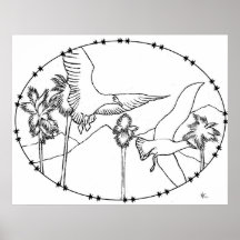 Seagull Skys Colouring Book Poster