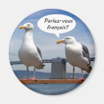 Seagulls speak French Magnets