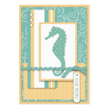 Seahorse Baby Reminder Card Business Card