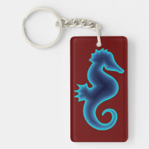 Seahorse_Blue Keychain