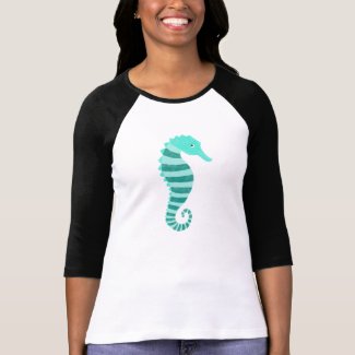 Seahorse Cute Nautical Graphic T-shirt Seahorse