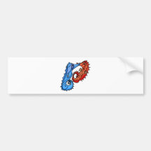 Seahorse kisses bumper sticker
