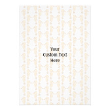 Seahorse pattern in cream colour. invite