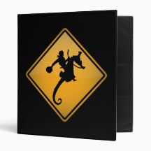 Seahorse Rodeo Warning Sign Binders