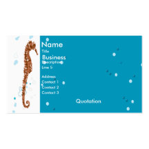 Seahorse Seascape Business Card
