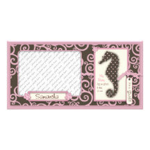 Seahorse Swirl Photocard Photo Cards