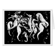 Seahorses Greeting Card