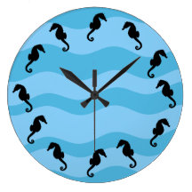 Seahorses Round Wallclocks