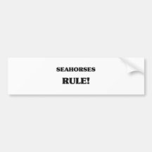 Seahorses Rule Bumper Sticker