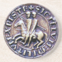 SEAL OF THE KNIGHTS TEMPLAR COASTERS
