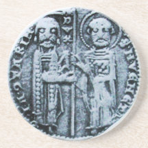 SEAL OF THE KNIGHTS TEMPLAR DRINK COASTER