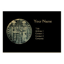 SEAL OF THE KNIGHTS TEMPLAR MONOGRAM gold Business Card Template