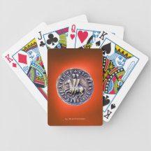 SEAL OF THE KNIGHTS TEMPLAR orange Deck Of Cards