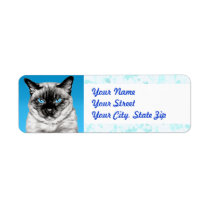 Seal Point Siamese Custom Return Address Labels