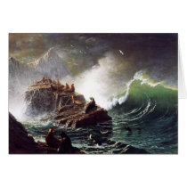 Seals on the Rocks, Farallon Islands - Bierstadt cards