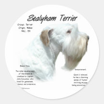 Sealyham Terrier History Design Sticker