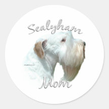 Sealyham Terrier Mom 2 Round Sticker