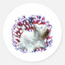 Sealyham Terrier Patriot Stickers