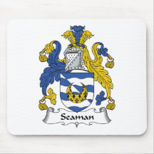 Seaman Family Crest Mouse Pad